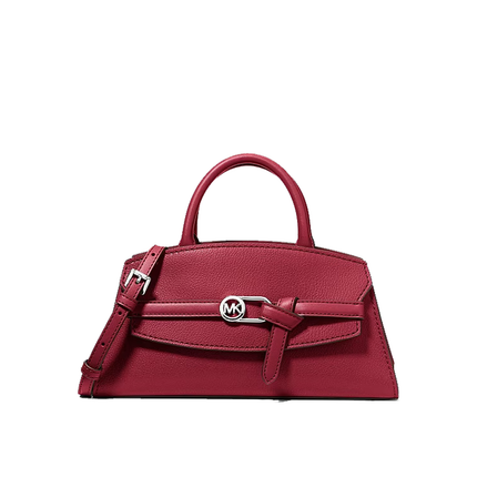 Michael Kors Women's Greta Small Leather Satchel Bag Maroon