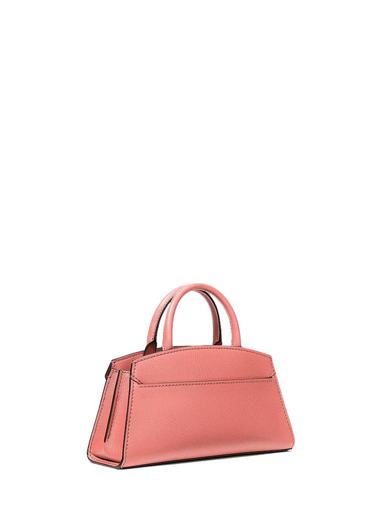 Michael Kors Women's Greta Small Leather Satchel Bag Sunset Rose