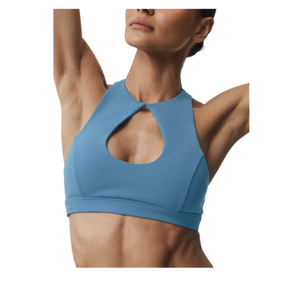 alo Women's Airbrush Lock In Bra California Blue