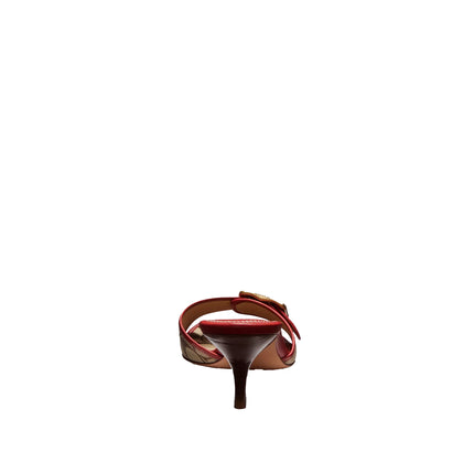 Coach Women's Margot Sandal In Signature Jacquard Khaki/Poppy
