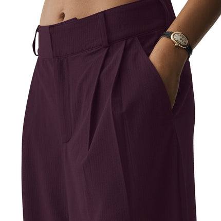 alo Women's High-Waist Dreamscape Trouser (Regular) Rich Bordeaux