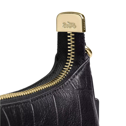 Coach Women's Soft Teri Shoulder Bag Gold/Black