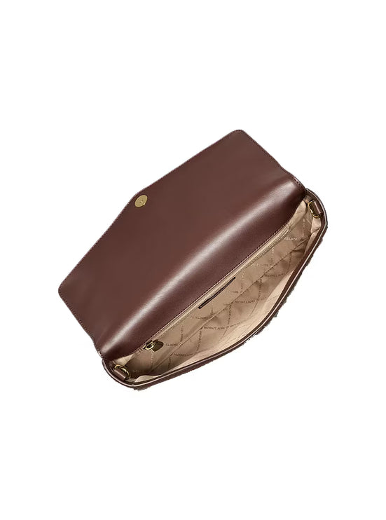 Michael Kors Women's Kacey Large Convertible Crossbody Bag Nutmeg/Gold