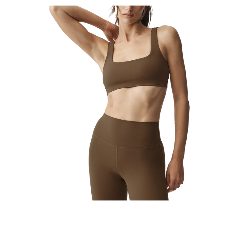 alo Women's ALO Softsculpt Precision Bra Java Brown