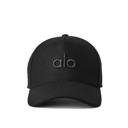 alo Unisex Wool Blend District Trucker Hat Black