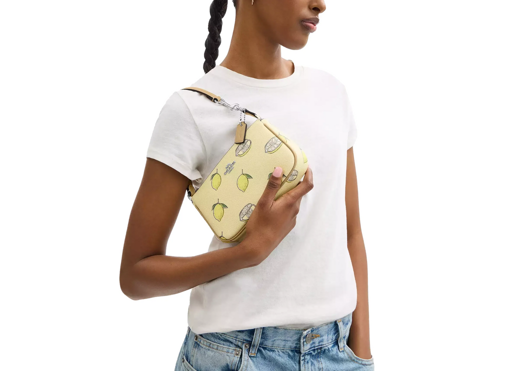 Coach Women's Nolita 19 With Lemon Print Silver/Garden Glade Multi
