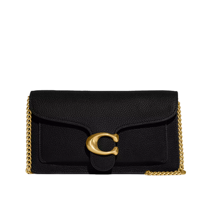 Coach Women's Tabby Chain Clutch Brass/Black