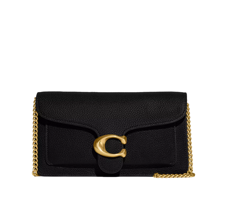 Coach Women's Tabby Chain Clutch Brass/Black