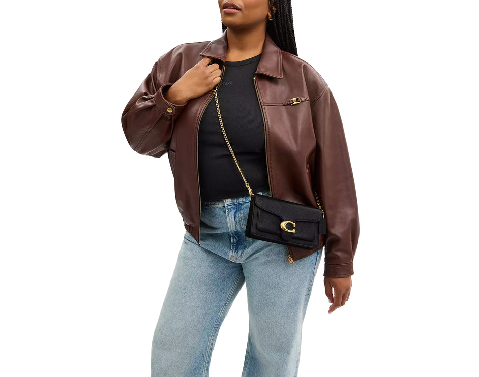 Coach Women's Tabby Chain Clutch Brass/Black