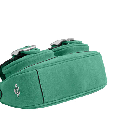 Coach Women's Ashton Bag Suede/Silver/Mint