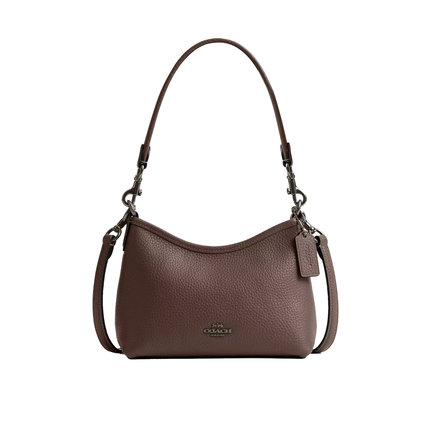 Coach Women's Laurel Small Shoulder Bag Gunmetal/Dark Stone