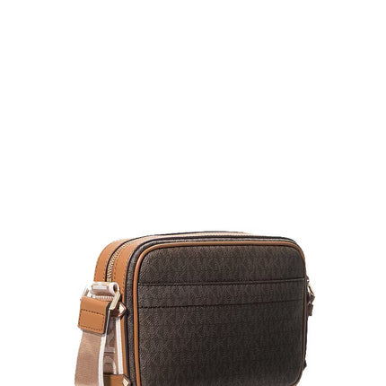 Michael Kors Women's Maeve Large Signature Crossbody Bag Brown/Acorn/Gold