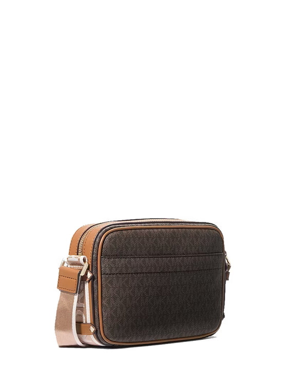 Michael Kors Women's Maeve Large Signature Crossbody Bag Brown/Acorn/Gold