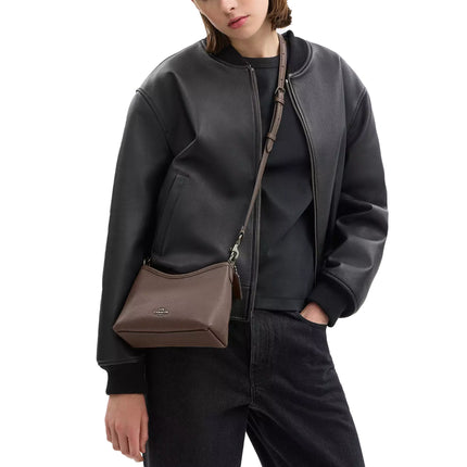 Coach Women's Laurel Small Shoulder Bag Gunmetal/Dark Stone