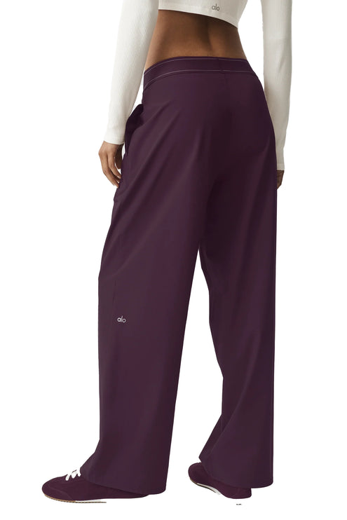 alo Women's Suit Up Trouser (Regular) Rich Bordeaux