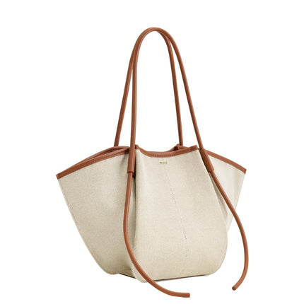 JW PEI Women's Nala Wide Tote Bag - Brown Canvas