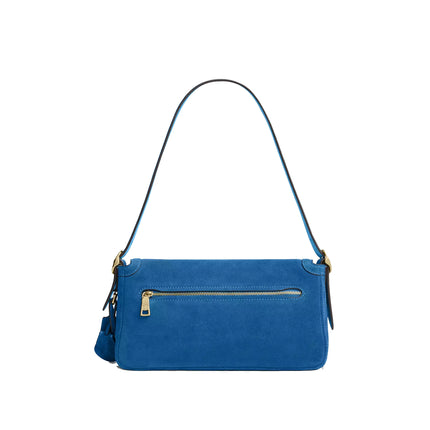 Coach Women's Etta Small Flap Shoulder Bag Gold/Blue Jay