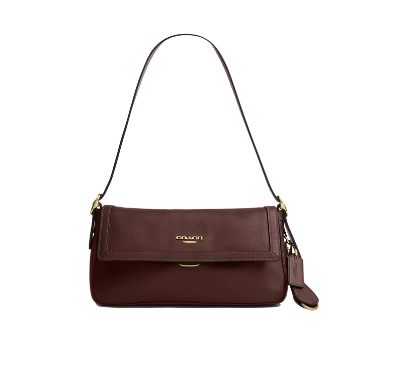 Coach Women's Etta Small Flap Shoulder Bag Gold/Maple