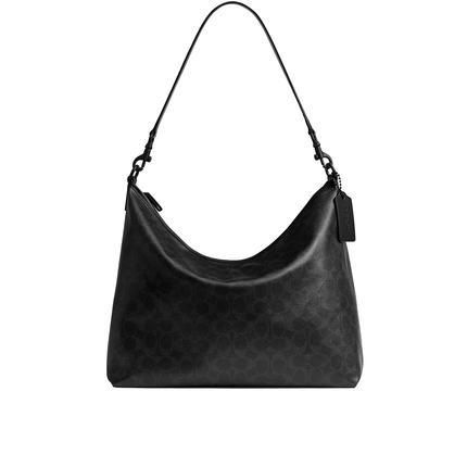 Coach Women's Laurel Bag 36 In Signature Canvas Matte Black/Black