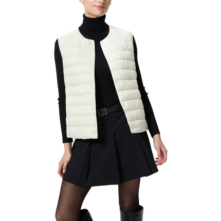 Uniqlo Women's Pufftech Compact Vest 01 Off White