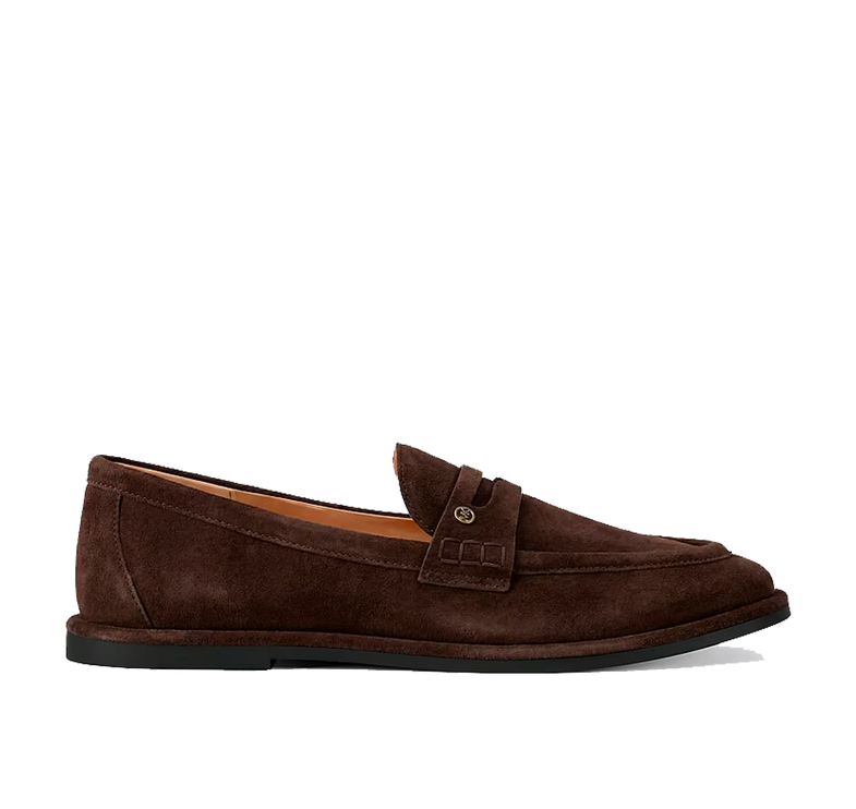 Michael Kors Women's Bree Microsuede Loafer Nutmeg