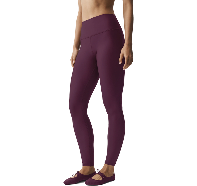 alo Women's Airlift Winter Warm High-Waist Legging Rich Bordeaux