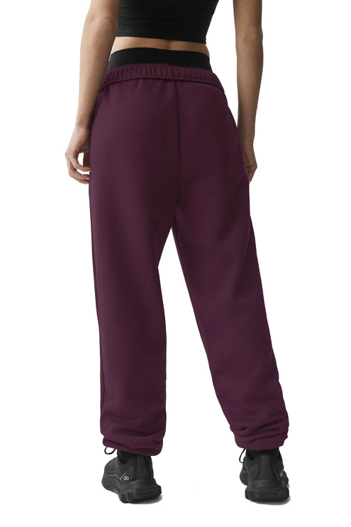 alo Women's Accolade Sweatpant Rich Bordeaux