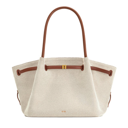 JW PEI Women's Hana Large Tote Bag - Brown Canvas