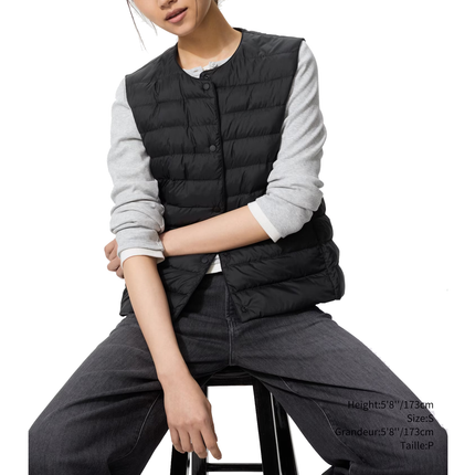 Uniqlo Women's Pufftech Compact Vest 09 Black