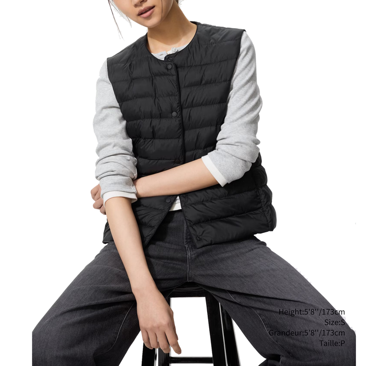 Uniqlo Women's Pufftech Compact Vest 09 Black