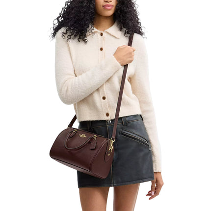 Coach Women's Rowan Satchel Bag Gold/Maple