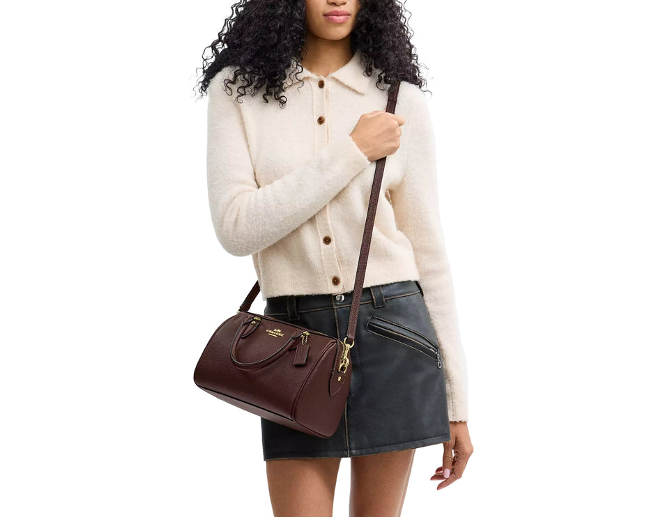 Coach Women's Rowan Satchel Bag Gold/Maple