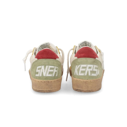 Golden Goose Women's Ball Star Sneakers Green Star Yellow Multi