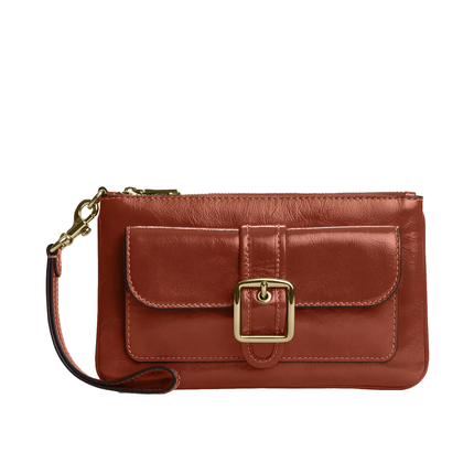 Coach Women's Ashton Wristlet Gold/Cinnamon
