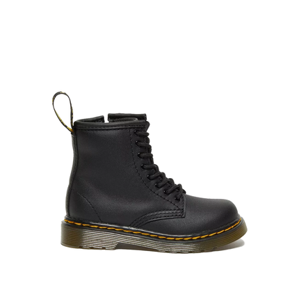 Dr. Martens Unisex Toddler 1460 Softy T Leather Lace Up Boots Black - Softy T