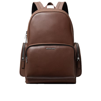 Michael Kors Unisex Cooper Leather and Signature Logo Backpack Nutmeg