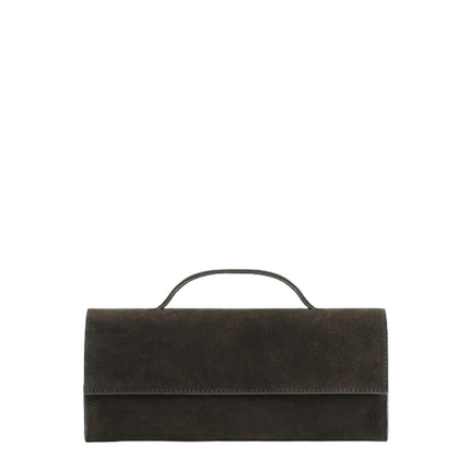 COS Women's Gallery Clutch Bag Dark Brown