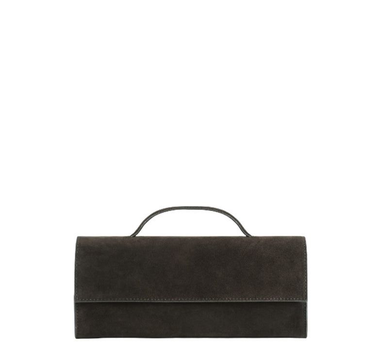 COS Women's Gallery Clutch Bag Dark Brown