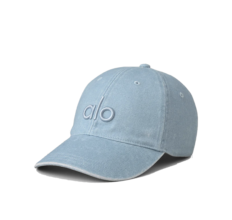 alo Unisex Washed Off-Duty Cap - Light Denim