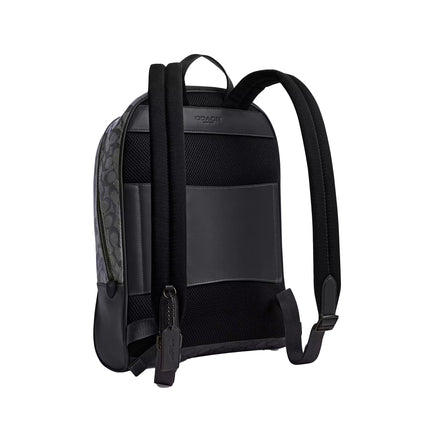 Coach Unisex Theo Backpack In Signature Jacquard Black