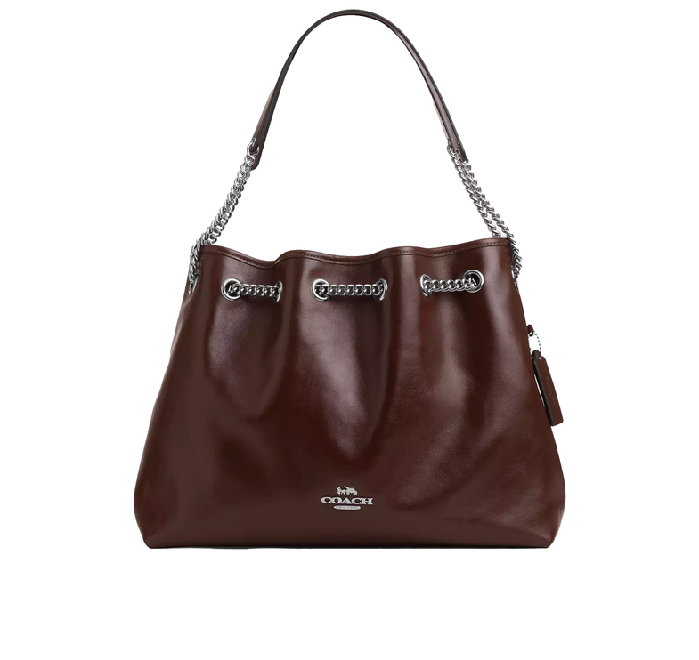 Coach Women's Evelyn Shoulder Bag Silver/Maple