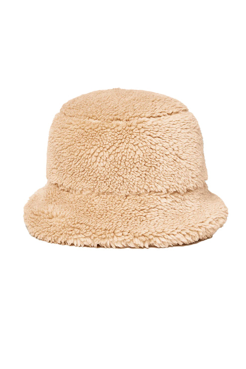 alo Women's Foxy Sherpa Bucket Hat - Camel