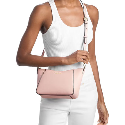 Michael Kors Women's Jet Set Travel Large Signature Logo 3-in-1 Tote Bag Powder Blush Multi/Gold