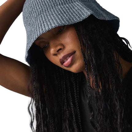 alo Women's Denim Knit Cloche - Steel Grey/Anthracite