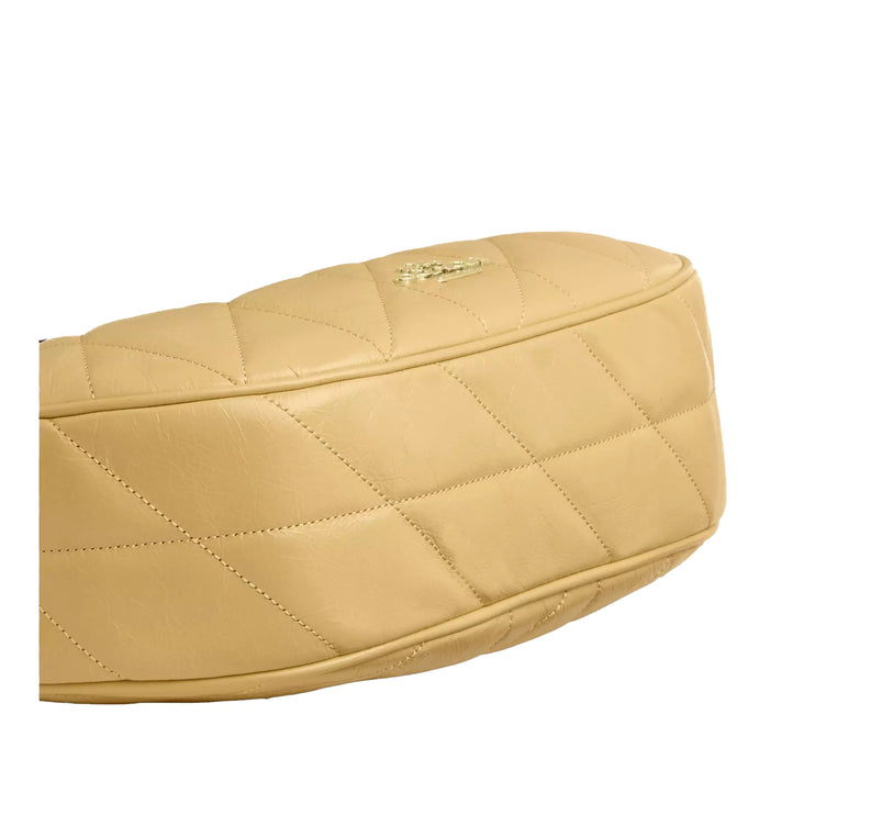 Coach Women's Emily Shoulder Bag With Quilting Gold/Soft Yellow