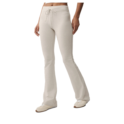 alo Women's Sway Bootcut Sweatpant Oatmeal Heather
