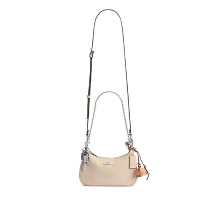 Coach Women's Teri Mini Crossbody Bag With Charms Silver/Ivory
