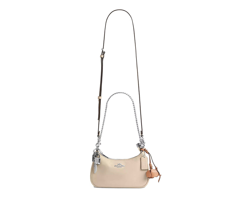 Coach Women's Teri Mini Crossbody Bag With Charms Silver/Ivory