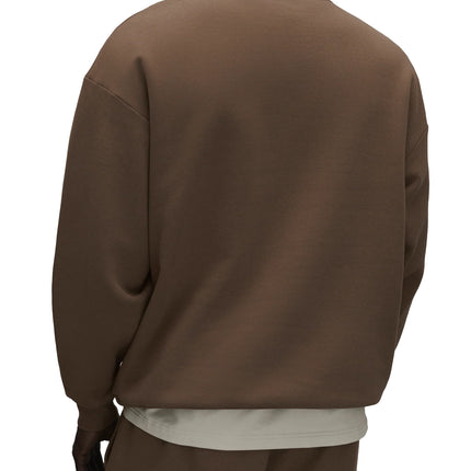 alo Men's Accolade Crew Neck Pullover Java Brown