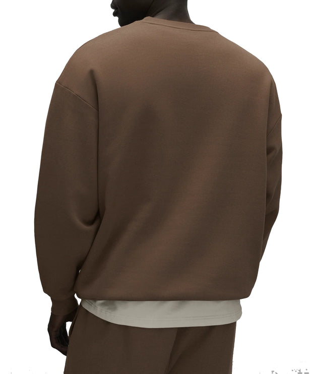 alo Men's Accolade Crew Neck Pullover Java Brown